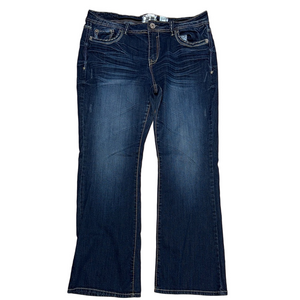 Trademark H Blue Boot Cut Jeans with Classic Indigo Finish. Stretch Comfy